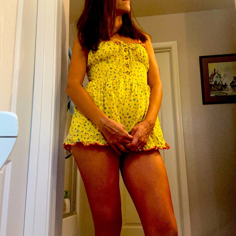 Adorable Yellow Urban Outfitters Romper